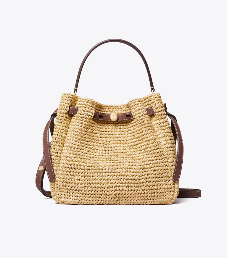 Romy Woven Bucket Bag