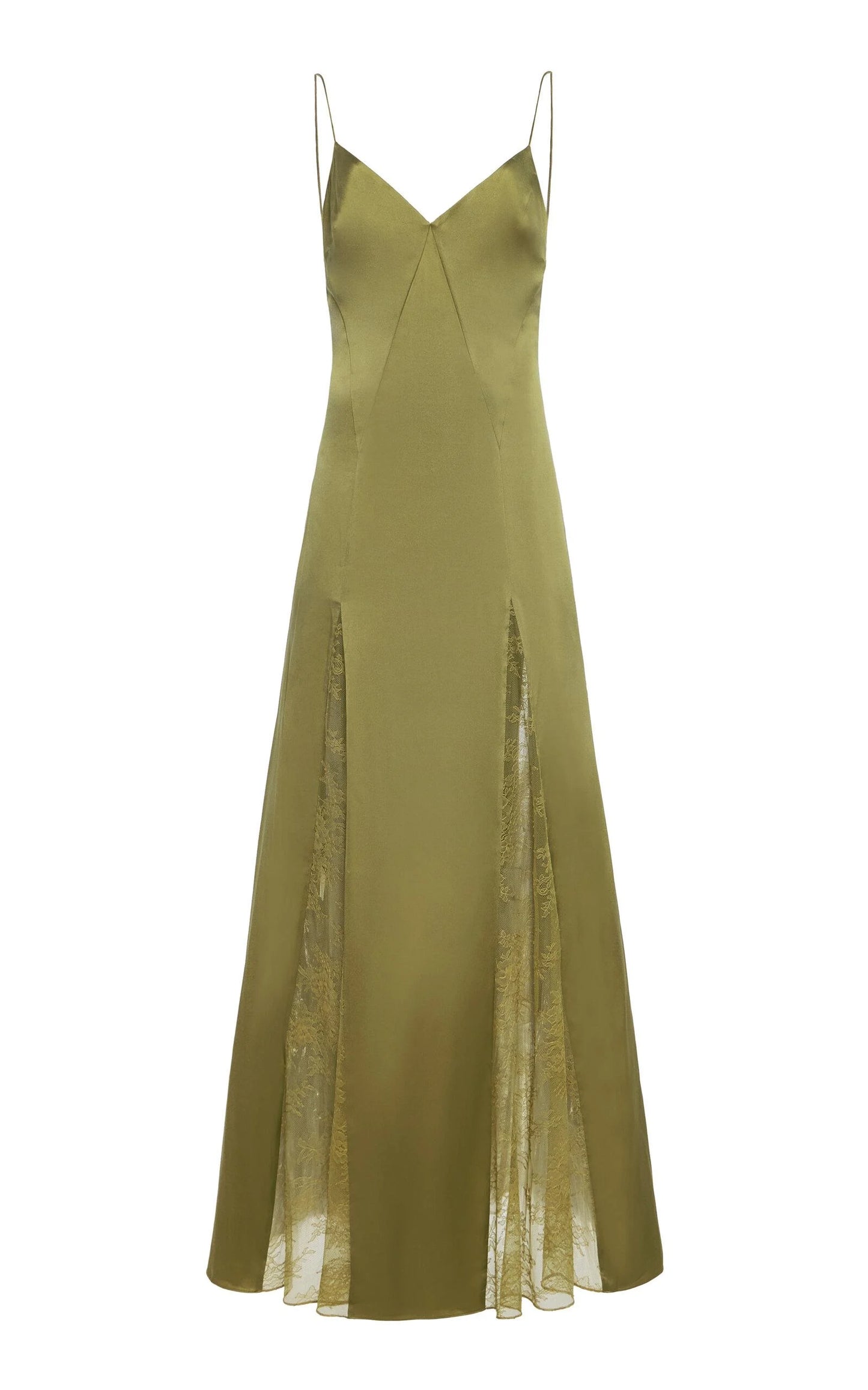 Trinity Lace Silk Maxi Dress