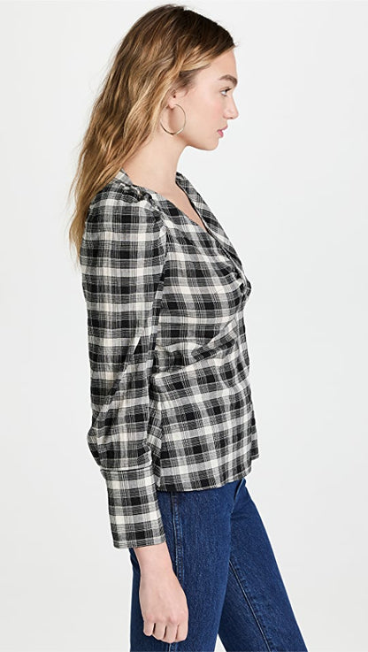 Rory Poplin L/S Draped Shirt