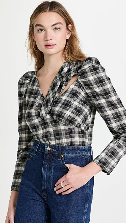 Rory Poplin L/S Draped Shirt